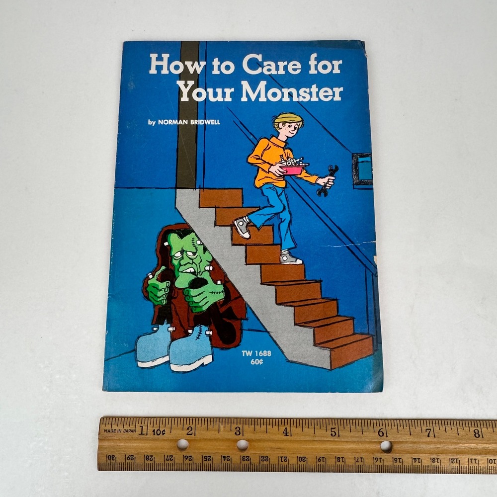 Vtg 1970‎ How to Care for Your Monster 1st Print Soft Cover Book Norman Bridwell